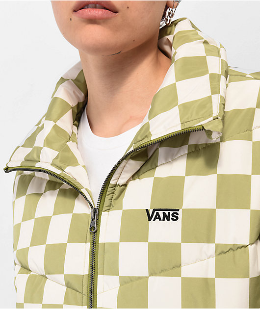 Yellow checkerboard cheap vans jacket