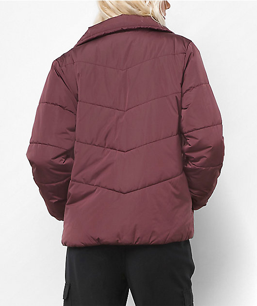 Vans Foundry Puff MTE-1 Purple Puffer Jacket Zumiez