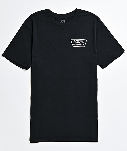 black and pink vans shirt