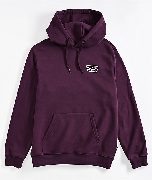 Vans Full Patch Burgundy Hoodie Zumiez