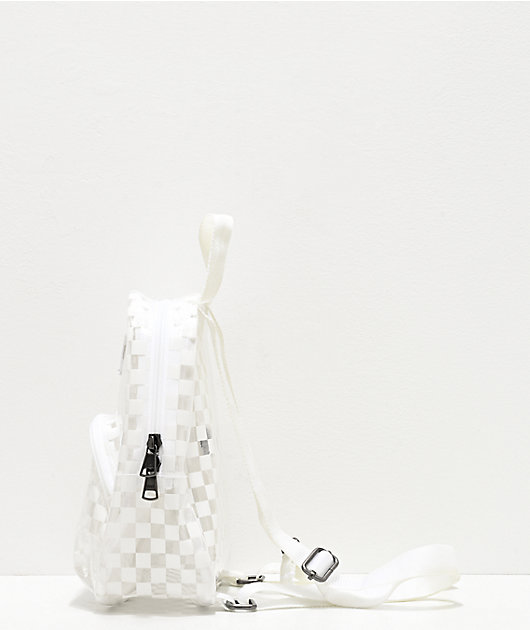 vans clear checkered backpack