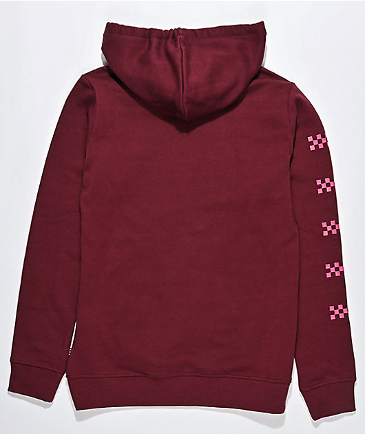 burgundy vans sweater