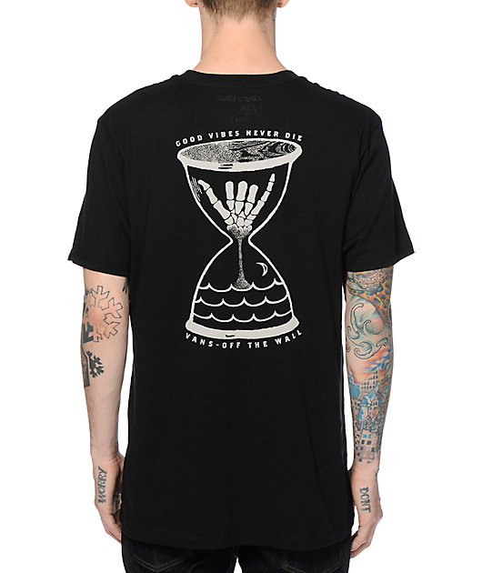 vans skeleton hand shirt