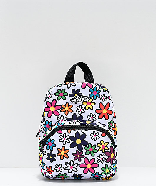 vans backpack with flowers
