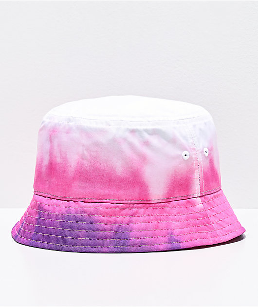 Vans Hankley Ombre sombrero de cubo de tie dye y rosa