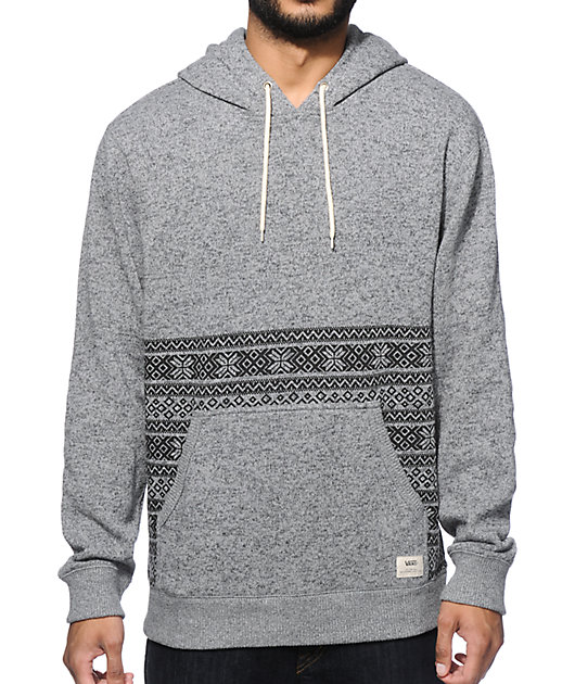 vans hoodie gray