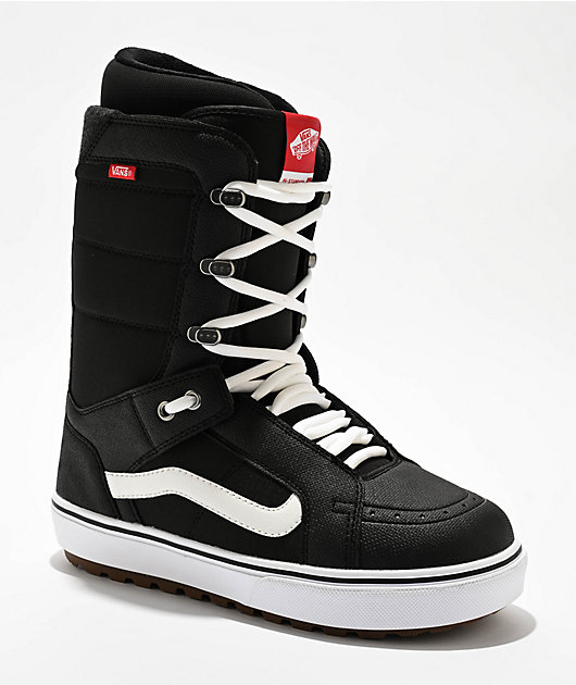 Vans Hi-Standard OG Black & White Snowboard Boots | Zumiez