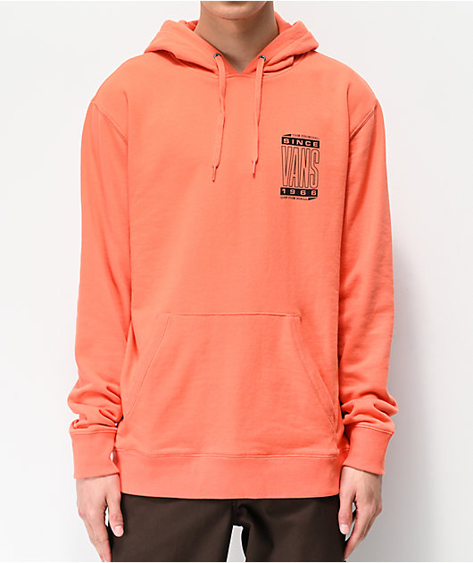 vans hoodie orange