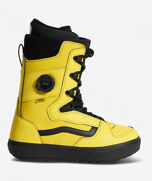 Vans Invado OG Black & Yellow Snowboard Boots 2027 | Zumiez