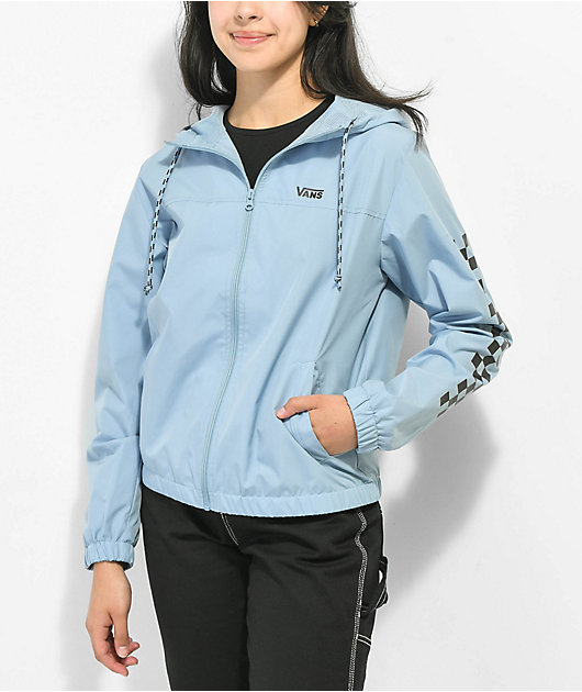 Vans Kastle Ashley Blue Windbreaker Jacket Zumiez