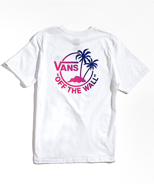 Vans Kids' Dual Palms White T-Shirt