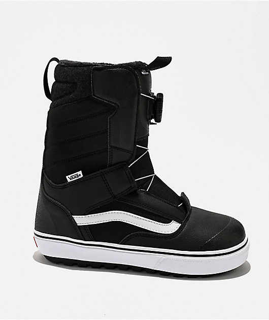 Vans Kids Juvie Linerless Black & White Snowboard Boots 2026