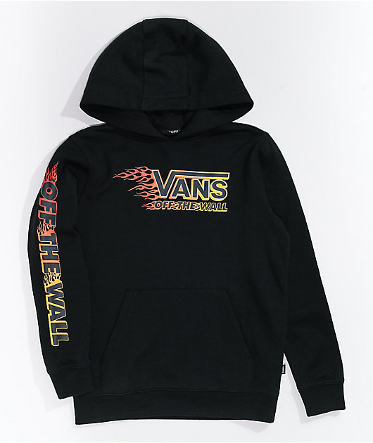 Vans Kids Metallic Flame Black Hoodie Zumiez