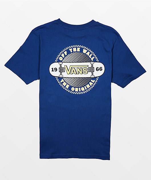 Vans Kids Off The Wall Blue T Shirt Zumiez