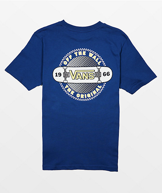 Vans Kids Off The Wall Blue T-Shirt