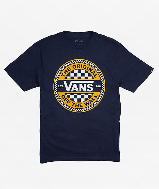 Vans Kids Seasonal Circle Navy T-Shirt Zumiez