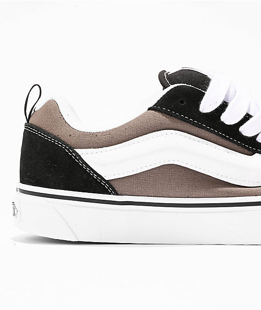 Vans Knu Skool 2 Tone Black & Grey Skate Shoes