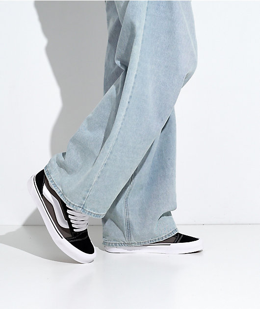 Vans Knu Skool 2 Tone Black & Grey Skate Shoes video