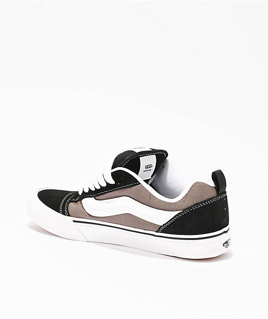 Vans Knu Skool 2 Tone Black & Grey Skate Shoes
