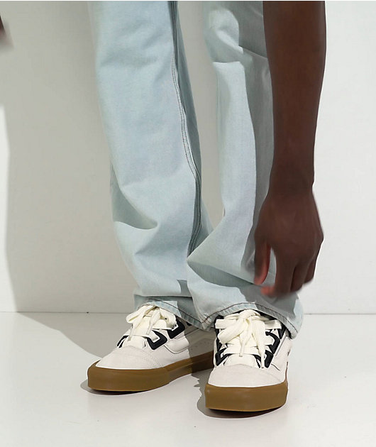 Vans Knu Skool DR Marshmallow & Gum Skate Shoes video