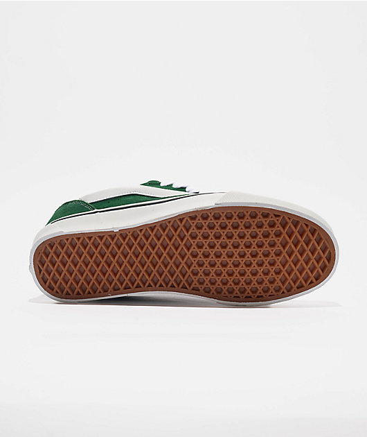 Vans Knu Skool Green & White Skate Shoes | Zumiez