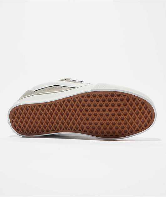 Vans Knu Skool Grey & White Skate Shoes