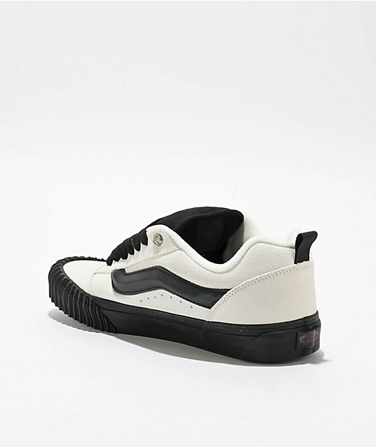 Vans Knu Skool In The Shadows White & Black Skate Shoes