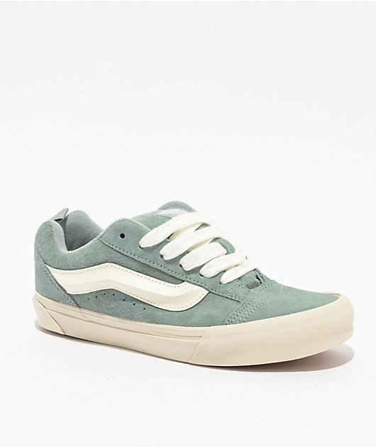 Vans Knu Skool Pig Suede Puritan Grey Skate Shoes | Zumiez Vans Knu Skool Pig Suede Puritan Grey Skate Shoes | Zumiez