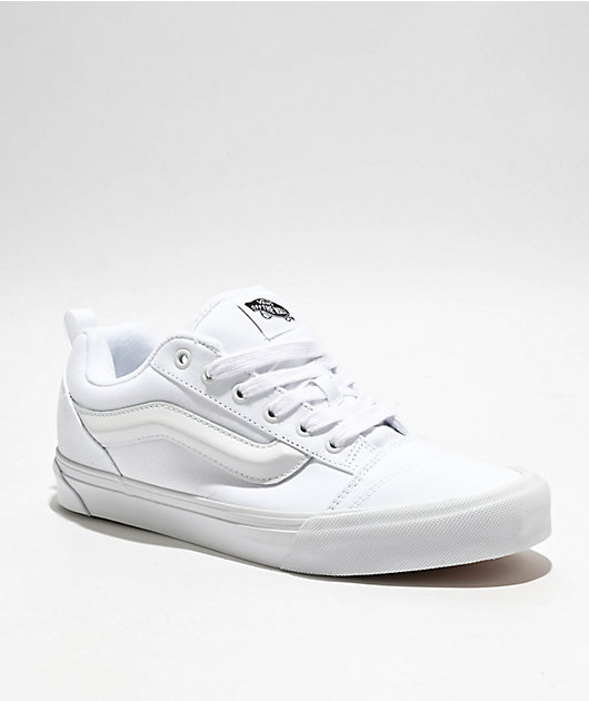 Vans Knu Skool True White Skate Shoes | Zumiez