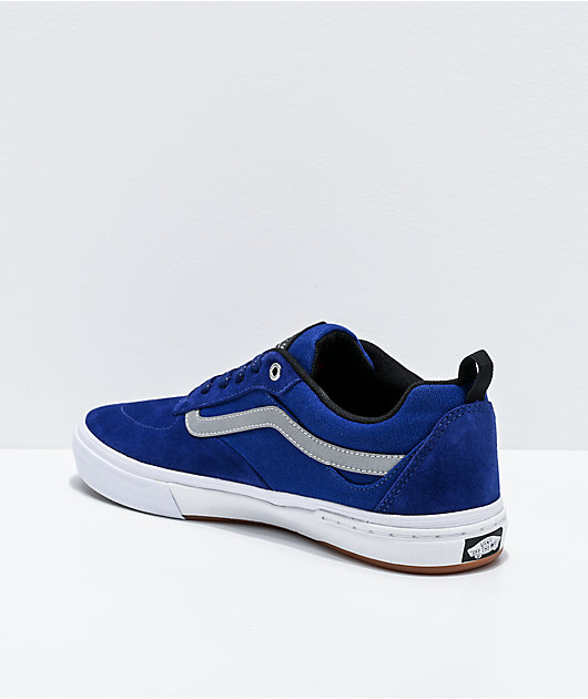 Vans Kyle Walker Pro Reflective Silver, Blue & White Skate Shoes