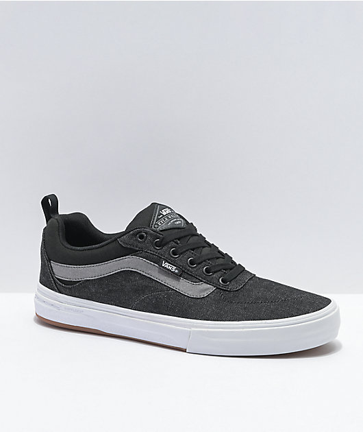 Vans Kyle Walker Pro zapatos de skate en mezclilla negra y peltre Vans Kyle Walker Pro zapatos de skate en mezclilla negra y peltre