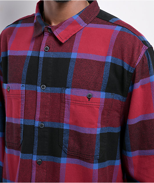 Vans Larkspur Burgundy Flannel Shirt