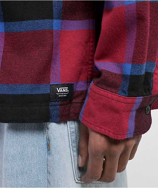 Vans Larkspur Burgundy Flannel Shirt
