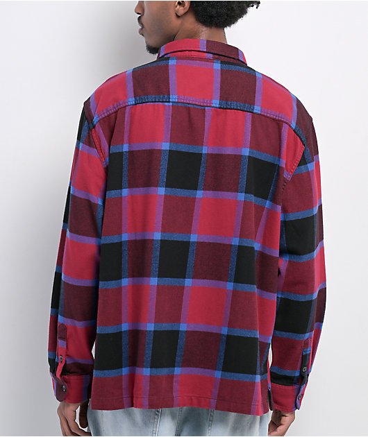 Vans Larkspur Burgundy Flannel Shirt