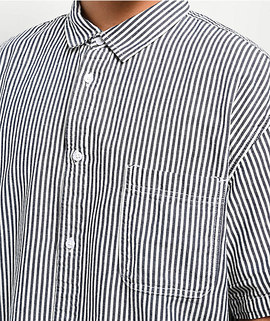 Vans Lawson Stripe Shirt - White/Dress Blues