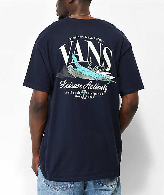 Sway gasformig forlænge Vans Leisure Activity Navy T-Shirt
