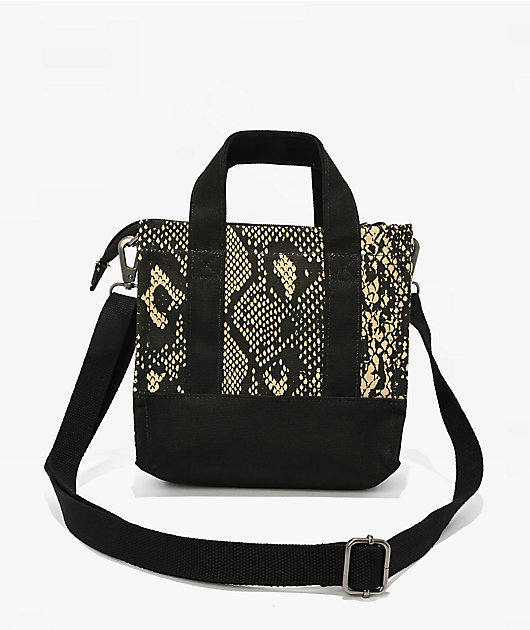 Vans Lil Pergs Snakeskin & Black Mini Tote Bag