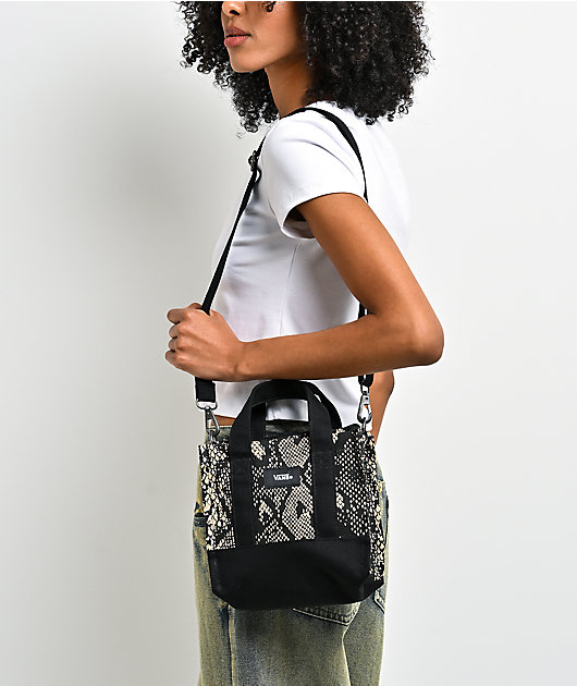 Vans Lil Pergs Snakeskin & Black Mini Tote Bag