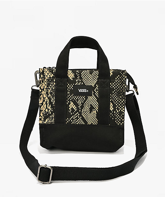 Vans Lil Pergs Snakeskin & Black Mini Tote Bag