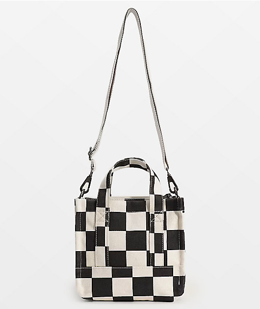 Vans Lil Pergs White & Black Checker Mini Tote Bag