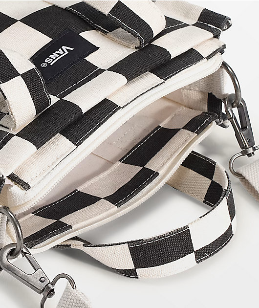 Vans Lil Pergs White & Black Checker Mini Tote Bag