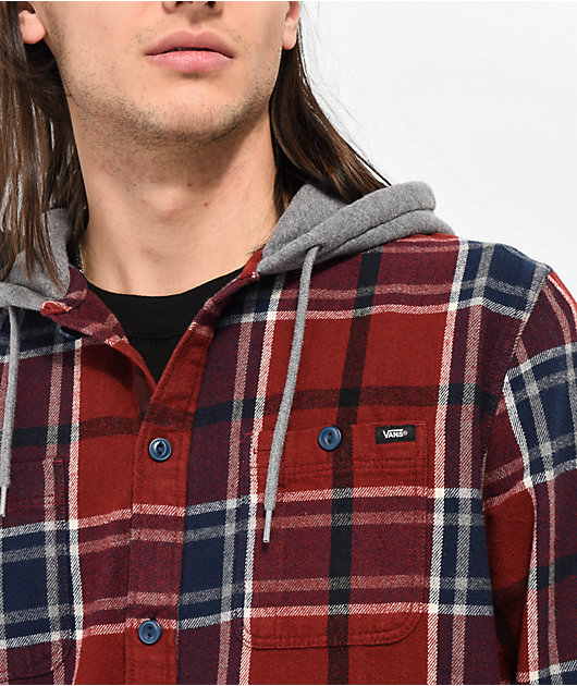 Vans on sale hooded flannel