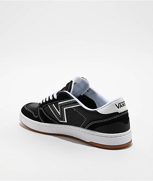 Vans Lowland 2.0 Black & White Skate Shoes | Zumiez