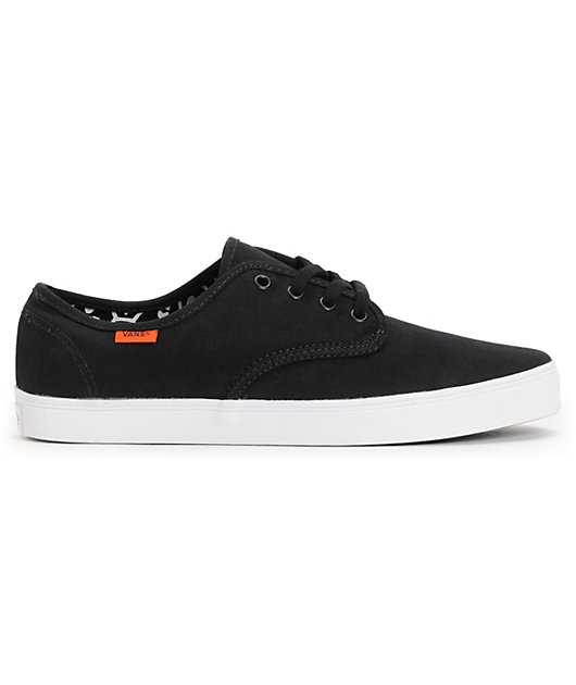 Vans Madero Black Twill Skate Shoes 