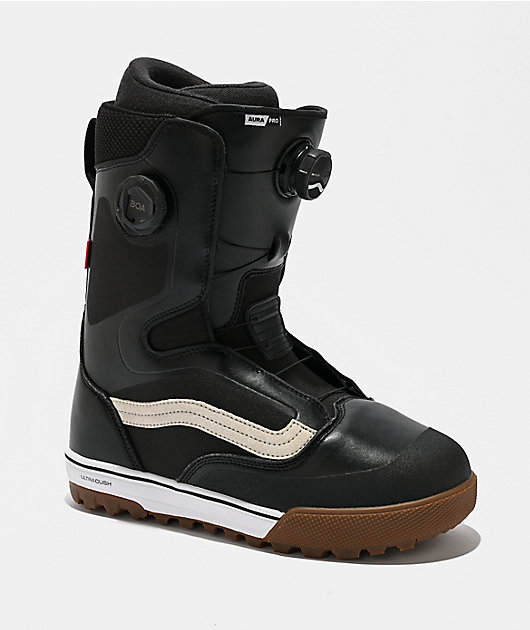 Vans Men's Aura Pro Black & White Snowboard Boots 2026 | Zumiez