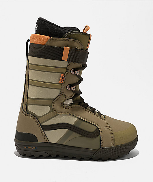 良品 VANS HI-STANDARD HOWL CAMO 迷彩 スノボ ブーツ Vans Men's Hi-Standard Pro Bay Leaf Snowboard Boots 2026 | Zumiez