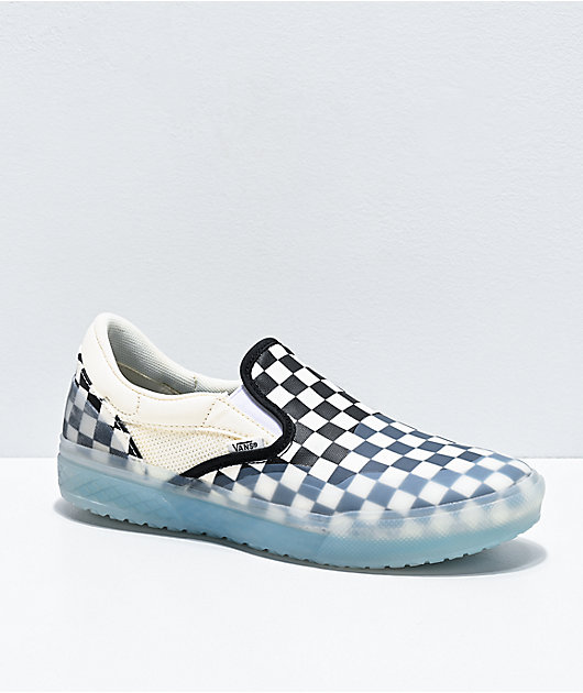 vans white and grey checkerboard
