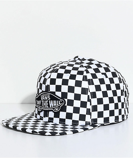 checkered vans hat