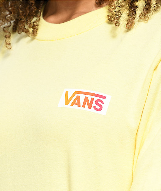 pale yellow long sleeve shirt