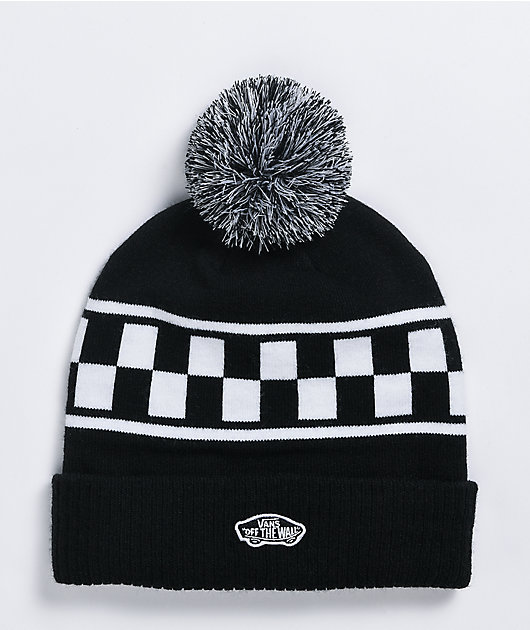 Vans Off The Wall Checkerboard Pom Beanie